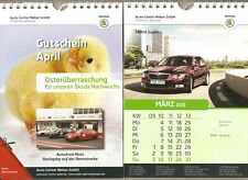 Skoda Kalender 2013 und 2014,neu,Superb,Citigo,Octavia,Fabia,Motorsport,Roomster