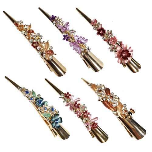Metal rhinestone hair clip - rhinestone,