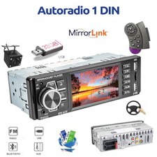 1 DIN Autoradio Carplay Bluetooth FM TF USB Mik Kamera Mit 4 Zoll IPS Bildschirm