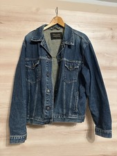 Wrangler Authentic Western Jeans Denim Jacke Herren L blau used Look Trucker