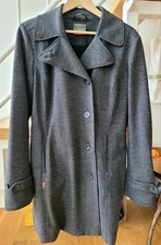 Schicker Icebreaker Merino Wollmantel mit Innenfutter und Membran Gr. 42, grau