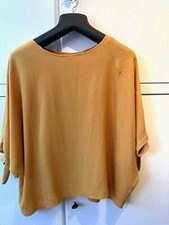 Bluse Damen gelb Italien XXL Schleifen neu