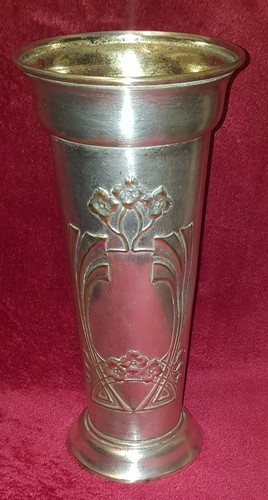 Jugendstil vase versilbert - jugendstil,