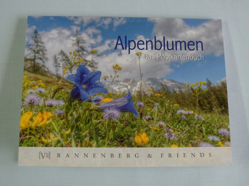 Postkartenbuch alpenblumen - 1x,