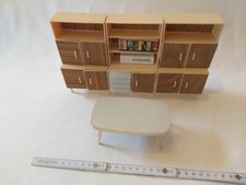 Crailsheimer Anbauwand 6 Schrankteile Tisch Radio Bücherattrappe Puppenstube