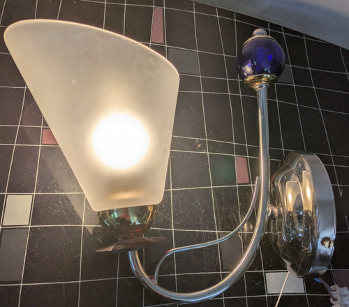 Wandlampe chrom glas - wandlampe,