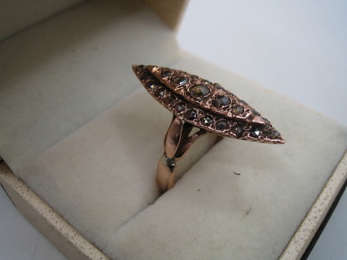 Historischer gold ring diamant - gold,
