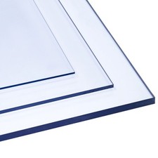 Polycarbonat Platte PC 2-12mm - Klar Transparent Scheibe Bruchsicher Zuschnitt