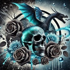 Panel Totenkopf, Skull 50x50