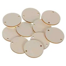 Holz Kreise 2-Loch Scheiben -