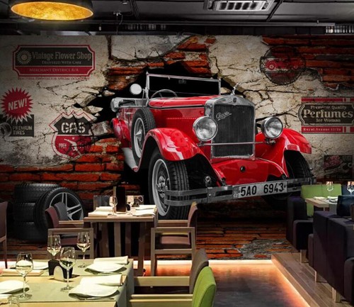 Retro auto h5481 tapete - ,