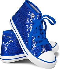 blaue Glitzerschuhe Pailletten