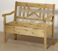 Holz-bank Sitzbank 105cm