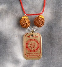 Shri Yantra Amulett ~ Rudraksha (1155)