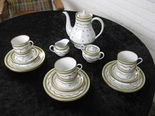 Kaffeeservice 21 tlg. LIMOGES HAVILAND PORZELLAN VIEUX PARIS GRÜN