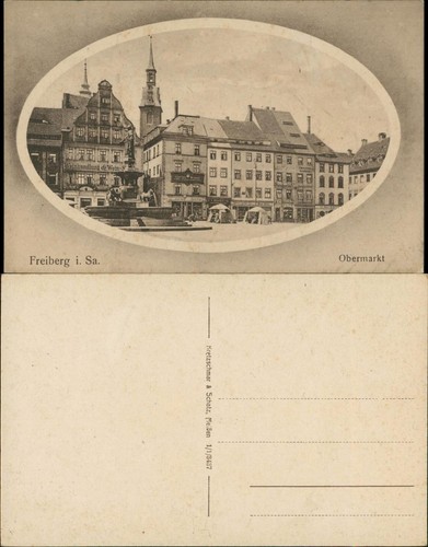 Ansichtskarte freiberg - ansichtskarte,