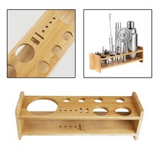 Cocktail Barkeeper Set Holzständer Barkeeper Bambus Aufbewahrung Ständer Display
