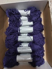 700g / 14x Yüan 100% Seide Atelier Hoffmann Wolle blaulila selten