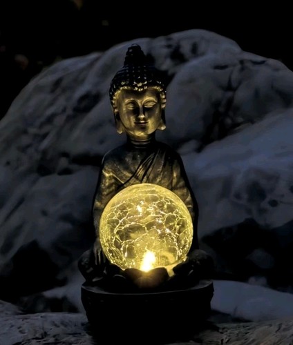 Xxl buddha figur solarlampe - figur,