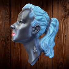 1950s Ceramic Wall Figure