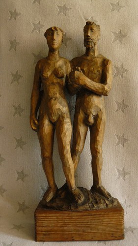 Handgeschnitzt holzfigur f - handgeschnitzt,