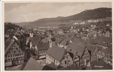AK Ebingen Blick auf den Ort Panorama Kleinformat 1940 sw