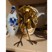 Messing skulptur vogel - skulptur,