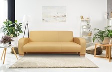Echtleder Sofa Couch mit