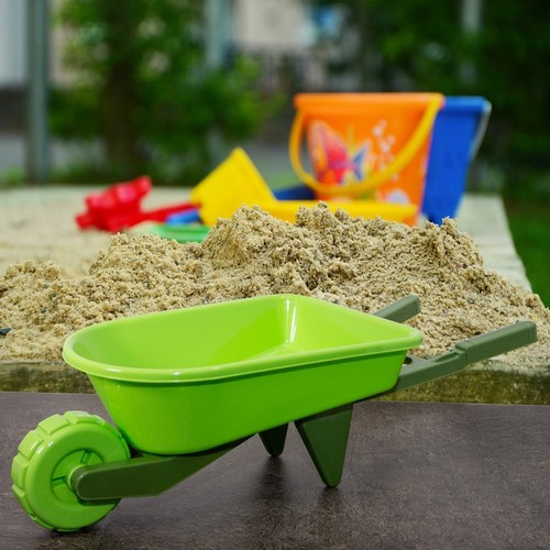 Kinderschubkarre grün - kinderschubkarre, in