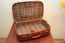 Retro koffer lederkoffer ddr - koffer,