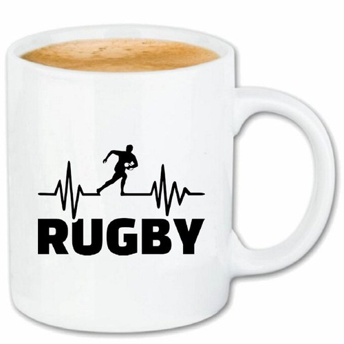 Kaffeetasse herzschlag rugby - kaffeetasse,