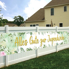 Jugendweihe Banner Grün