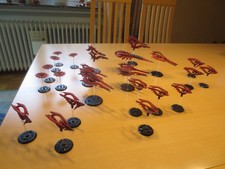 DROPFLEET COMMANDER Shaltari Flotte - stark erweitert mit Schlachtschiff bemalt