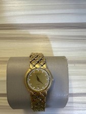 Raymond Weil Genève Damen Quarz goldfarbene Uhr - Kristalllünette, Datumsanzeige