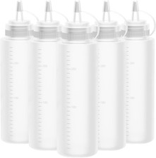 Lestiven Squeeze Flasche, 5 Stück 250ml 8oz Plastik Quetschflasche Mit Kappen -