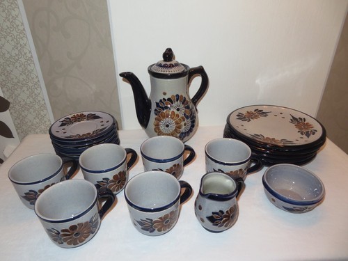 Kaffeeservice keramik blau - kaffeeservice,