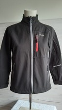 Rossi Sofshell Kinder Jungen Oberteil Jacke Schwarz Gr.140-146