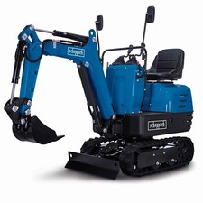 Scheppach Benzin Mini-Bagger EXC815 mit Kettenantrieb | 8,5PS | 690mm Spurbreite