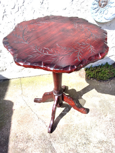Vintage runder tisch - tisch, aus