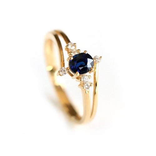 Natural blue sapphire - natural, &