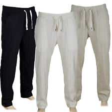 Herren Leinen Hose Stoffhose
