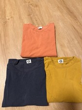 3 Stück-Fred's World by Green Cotton Unisex Langarmshirt Gr.110 Gr.116