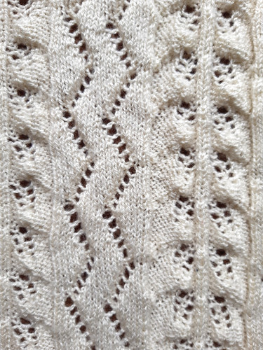 Babydecke sandfarben gestrickt