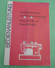 Bedienungsanleitung  Haushalt  Nähmaschine  Klasse 8014/40 und Klasse 8014/4140
