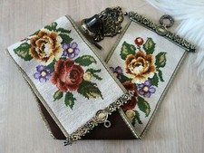 Dekorativer Klingelzug Glockenzug Gobelin Stickerei Handarbeit Neuwertig