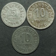 NOTGELD: 5 & 10 Pfennig 1918