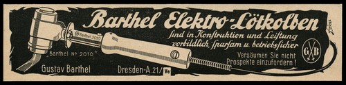 Alte werbung reklame - werbung, 1937