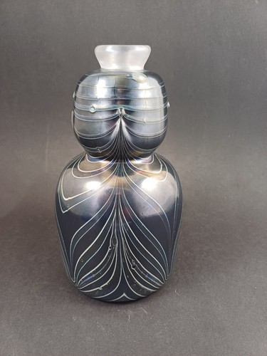 Erwin eisch studioglas vase - erwin,