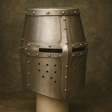 Mittelalter Templerritter Helm Larp Rüstung Helm Kampfkrieger Helm Geschenk Neu