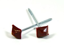 Dachnägel Nägel für Bitumenwellplatte Wellplatten Kunststoffkopf Kopf eckig rot